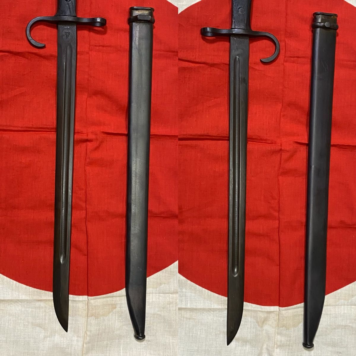 実物当時物 詳細不明 旧日本陸軍 三十年式銃剣と鞘 鉄製 訓練用 実物当時物 詳細不明 旧日本陸軍 三十年式銃剣と鞘 鉄製 訓練用