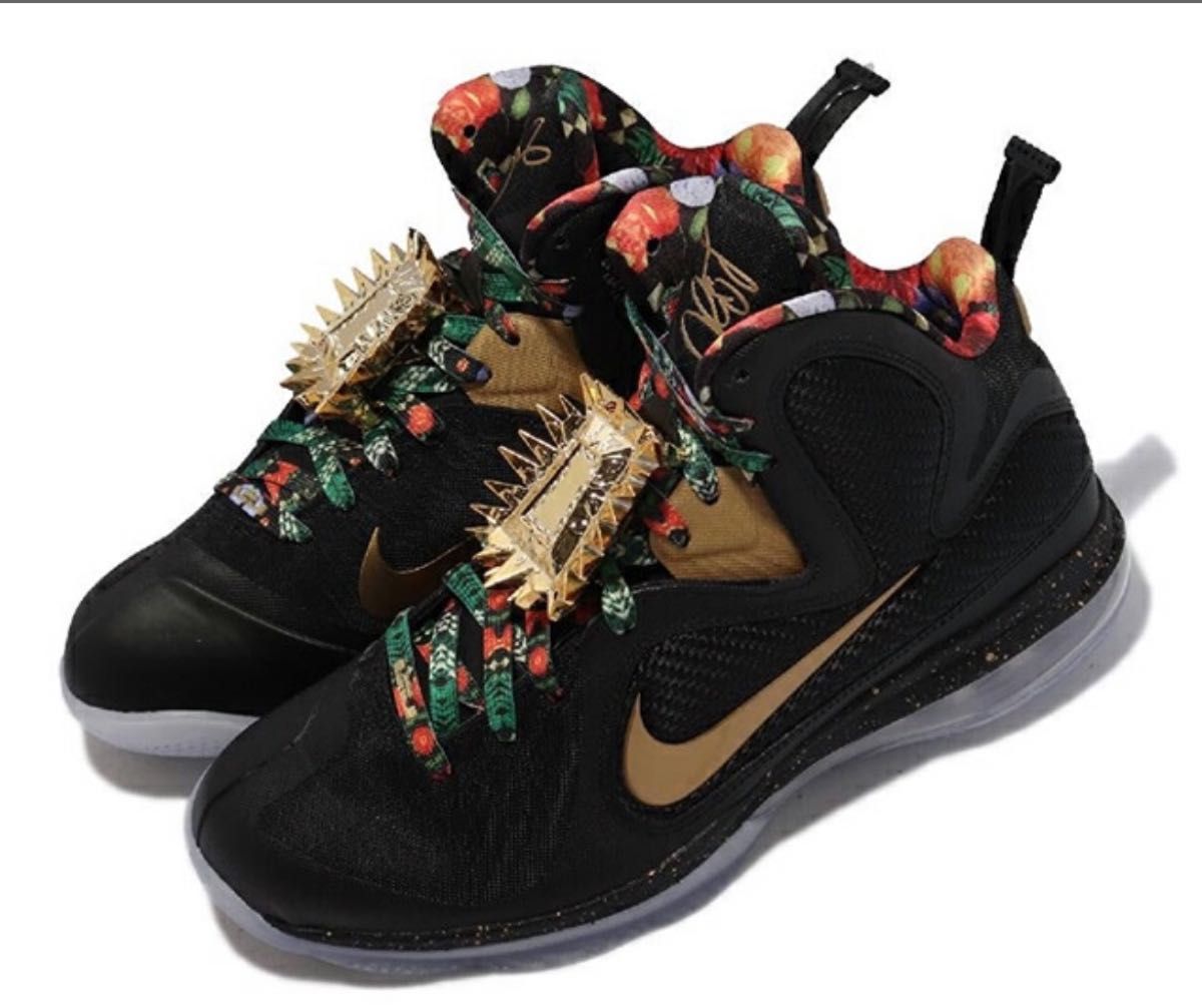 NIKE LEBRON IX ナイキ レブロン 9 "ウォッチ ザ スローン"黒金赤 BLACK GOLD