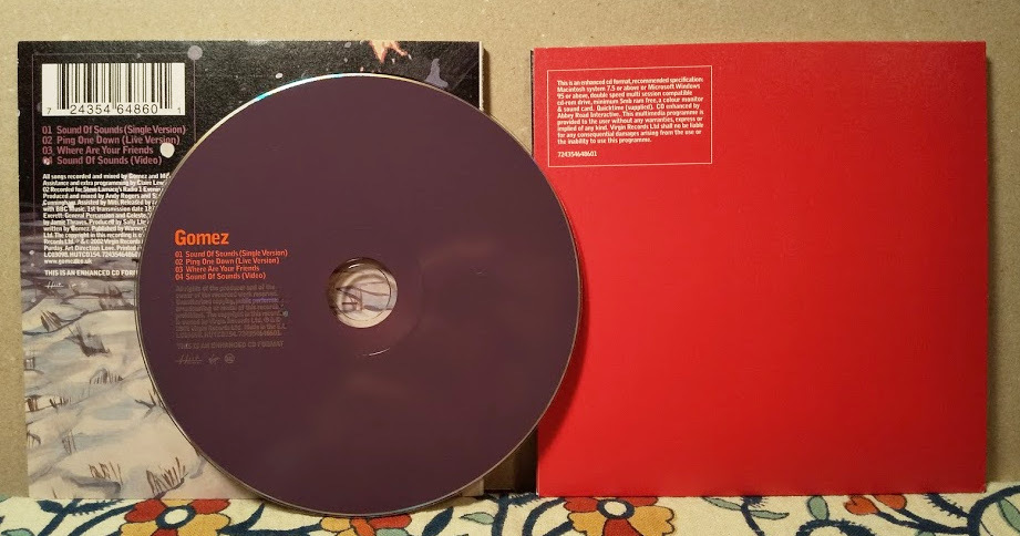 【Gポップ】GOMEZ-Sound Of Sounds/'02 EU Hut 紙ジャケット仕様CDシングル　ヴィデオ付き_GOMEZ-Sound Of Sounds