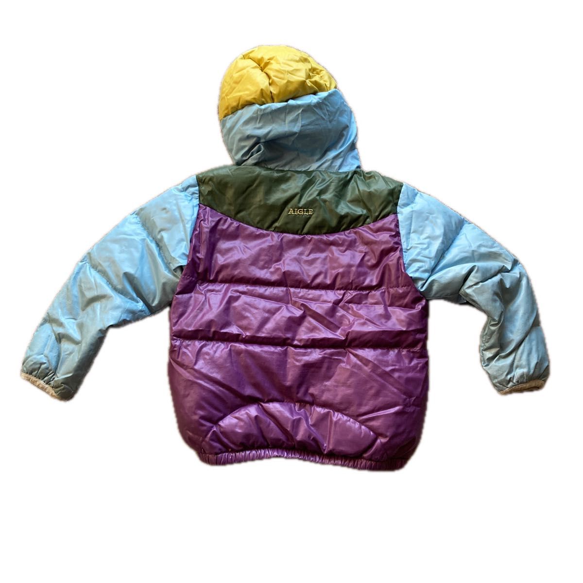 美品!AIGLE ダウンジャケット120 汚れあります 120サイズ AIGLE ダウンジャケット 中古 キッズ