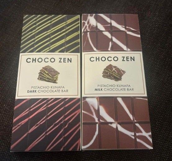 ドバイ限定】CHOCO ZEN ピスタチオDARK&MILKセット ドバイチョコ ドバイ限定】CHOCO ZEN ピスタチオDARK&MILKセット ドバイチョコ