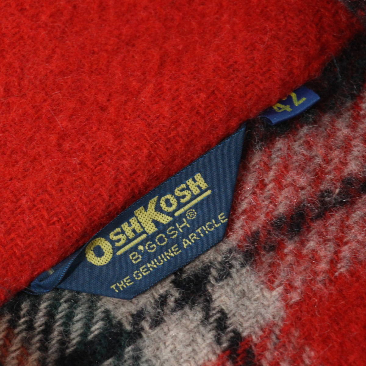 【希少品】WOOLRICH CPO 毛足長 ブロックチェック メルトン ジャケット M グリーン ハンティング ウールリッチ ビンテージ_画像5