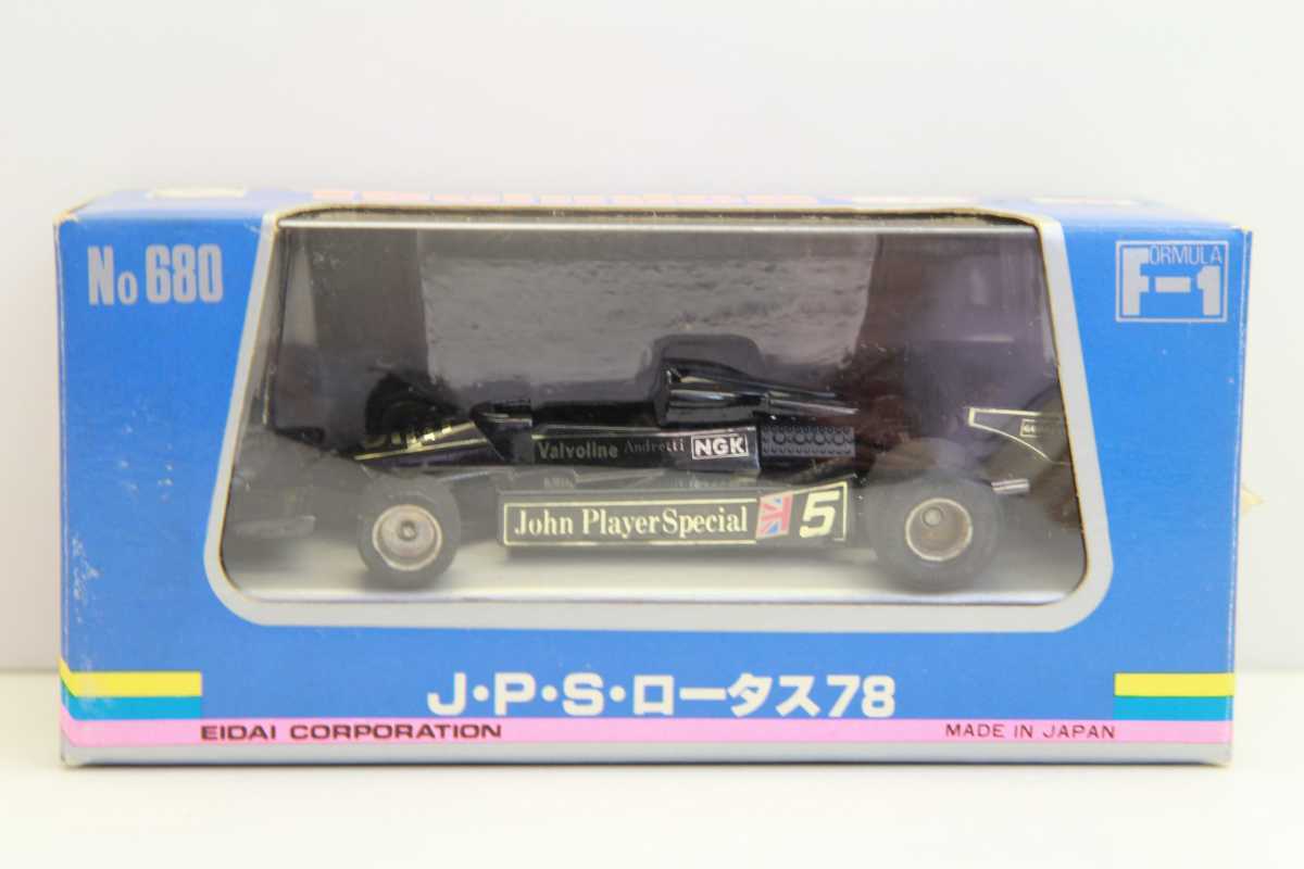 昭和レトロ 永大グリップ テクニカ 1/43 JPS ロータス78 F1 日本製 201B01G/3_画像1