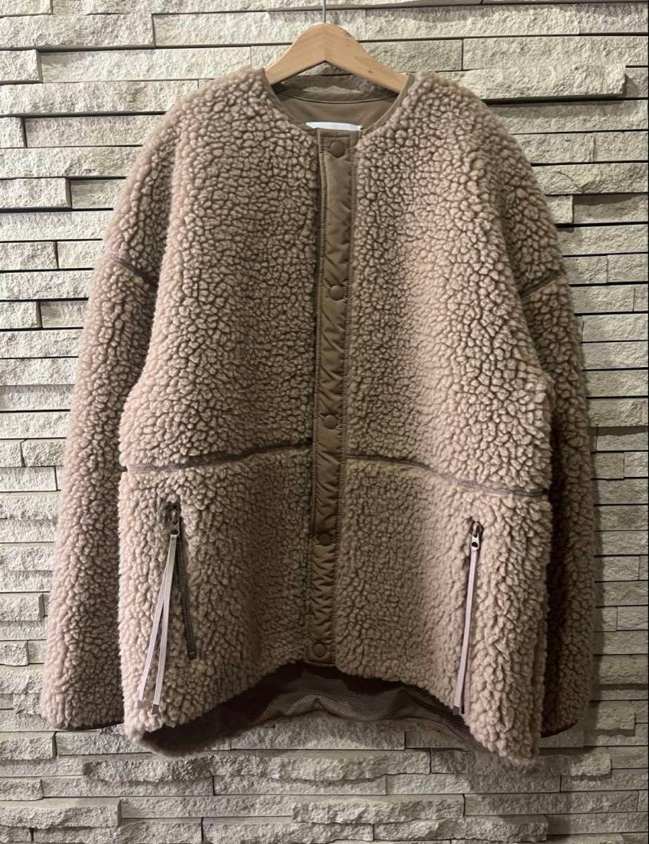 HYKE ハイク ボアコート ボア ショートコート ベージュ 2 美品 HYKE ハイク ボアコート ボア ショートコート ベージュ 2 美品