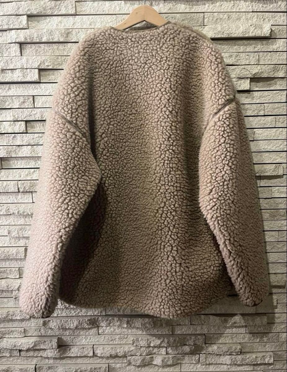 HYKE ハイク ボアコート ボア ショートコート ベージュ 2 美品 HYKE ハイク ボアコート ボア ショートコート ベージュ 2 美品