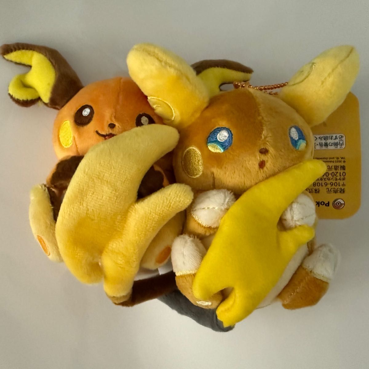 磁石でくっつくペアマスコット にたものどうしライチュウ 磁石でくっつくペアマスコット にたものどうしライチュウ