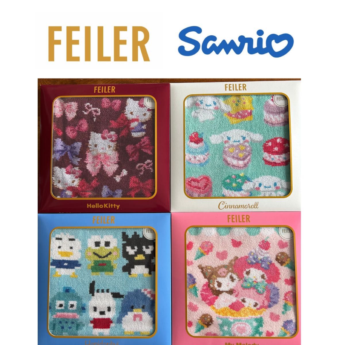 新品】FEILERフェイラー Sanrioサンリオ はぴだんぶい ハロー 新品】FEILERフェイラー Sanrioサンリオ はぴだんぶい ハロー