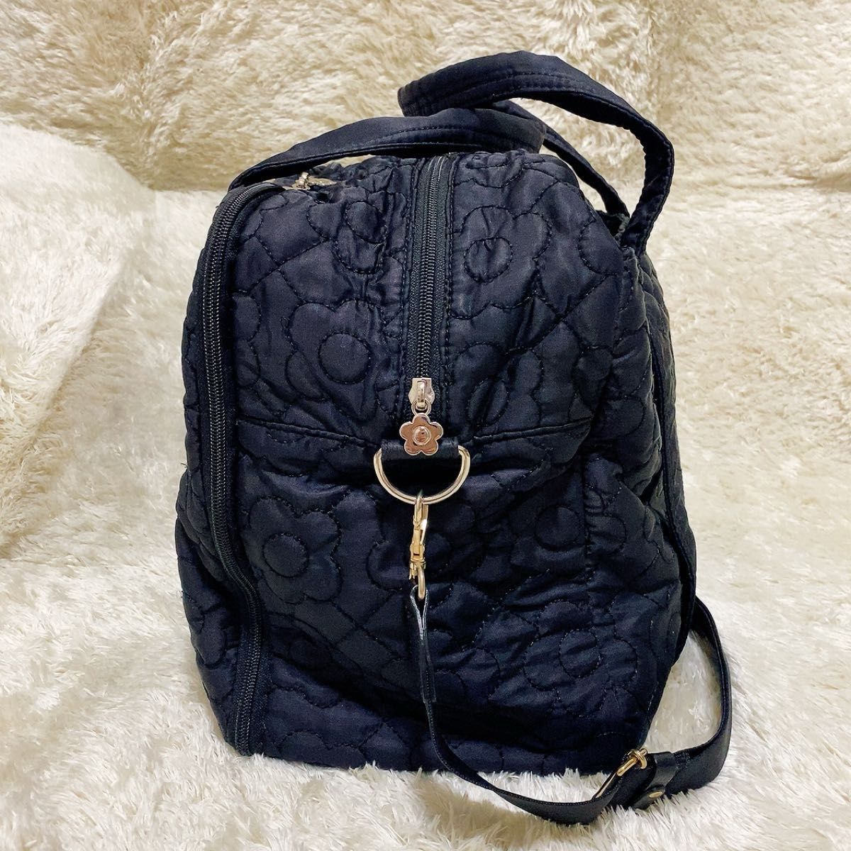 MARY QUANT マリークワント デイジーキルティングボストンバッグ MARY QUANT マリークワント デイジーキルティングボストンバッグ