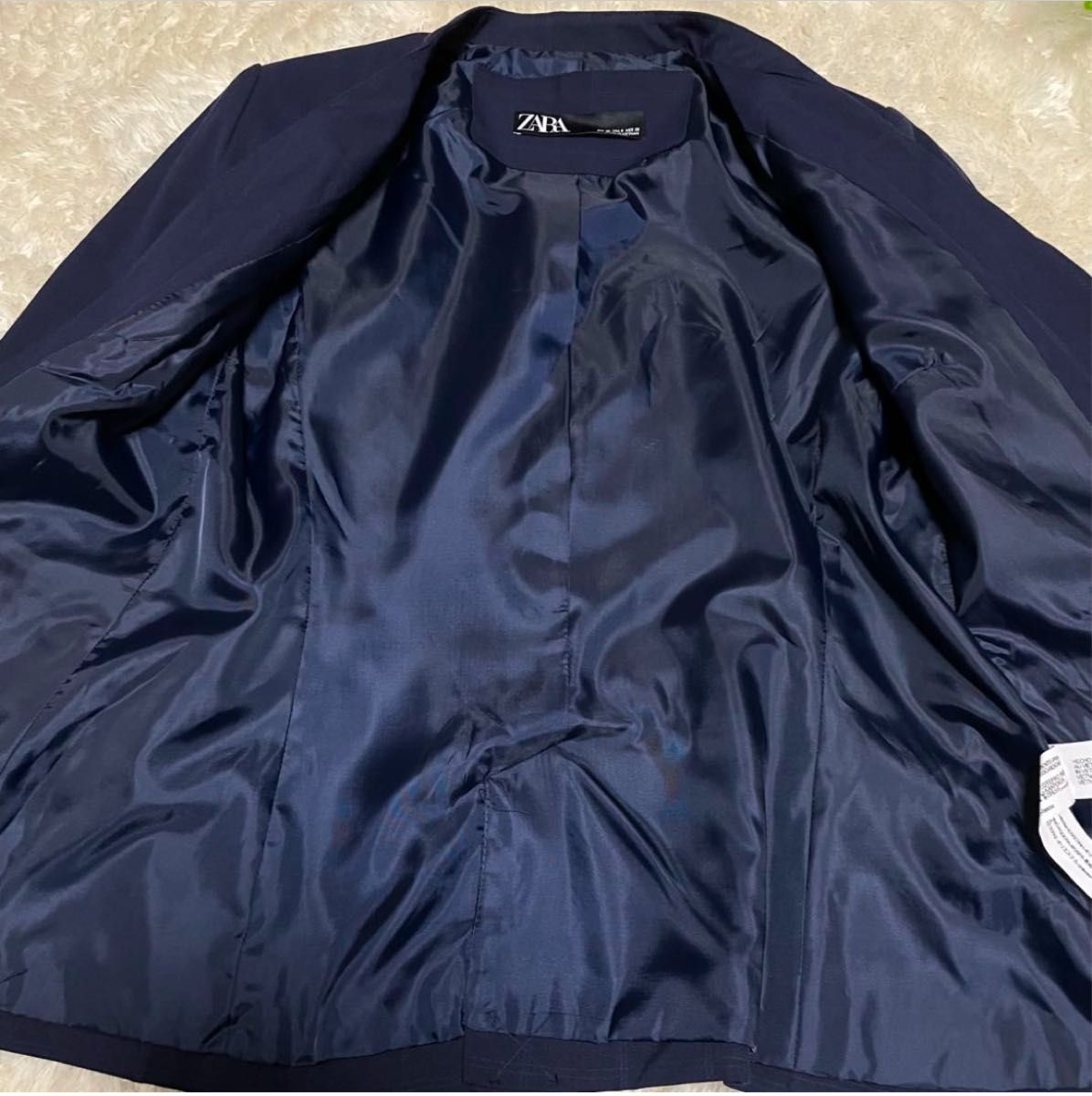 新品未使用 ZARA ザラ 【L M】ノーカラージャケット パンツ 新品未使用 ZARA ザラ 【L M】ノーカラージャケット パンツ