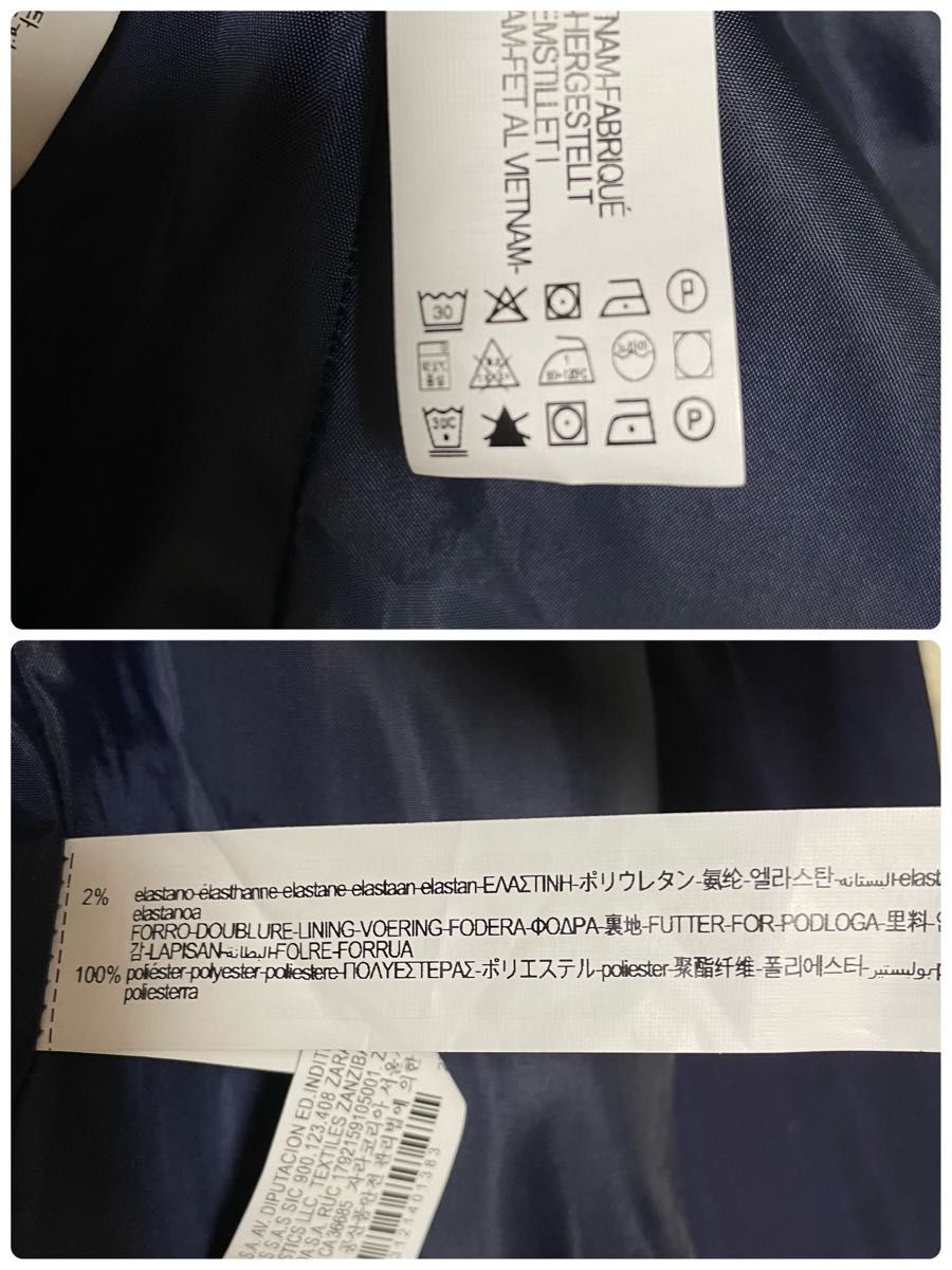 新品未使用 ZARA ザラ 【L M】ノーカラージャケット パンツ 新品未使用 ZARA ザラ 【L M】ノーカラージャケット パンツ