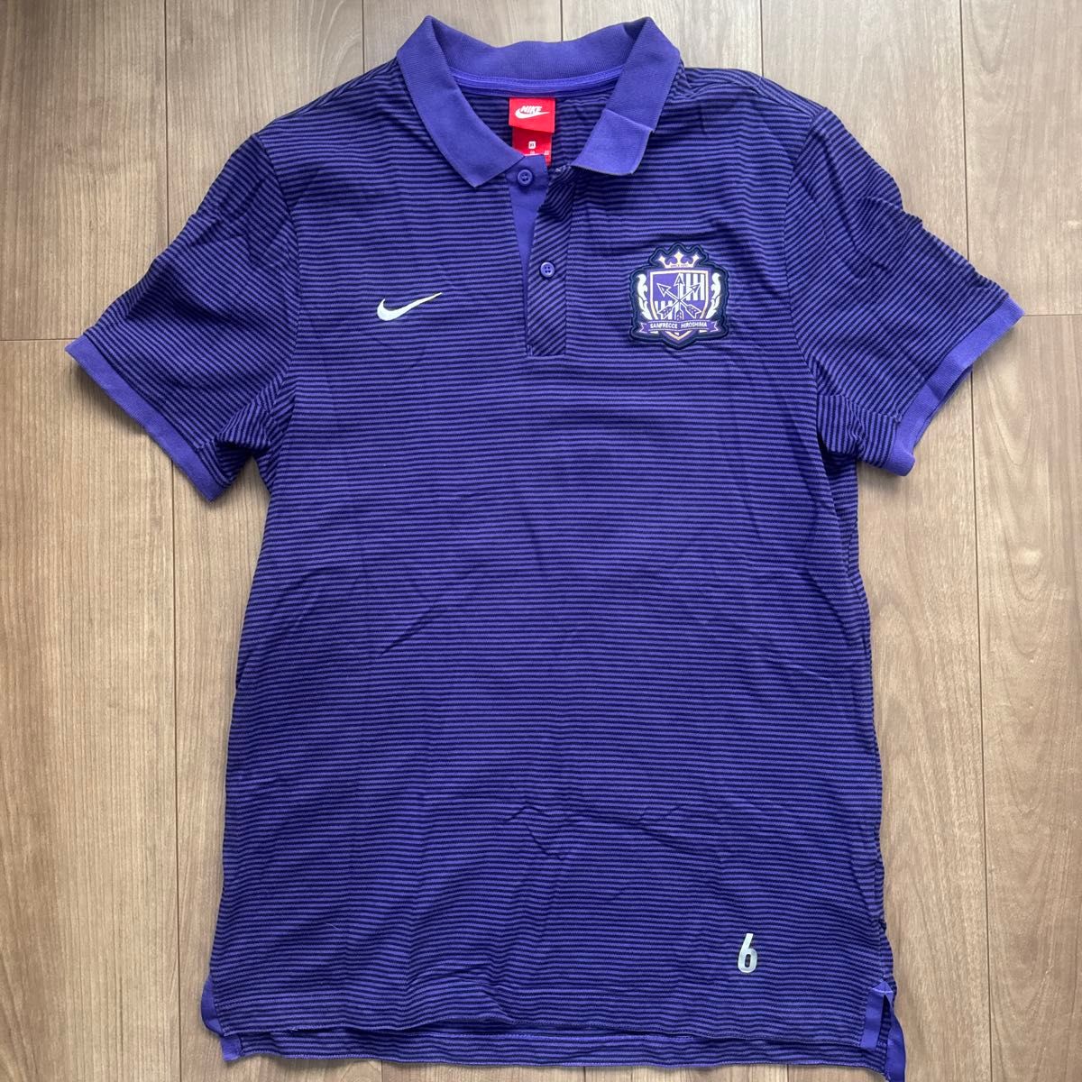 支給品6番】Nike サンフレッチェ広島 ポロシャツ サッカー 支給品6番】Nike サンフレッチェ広島 ポロシャツ サッカー