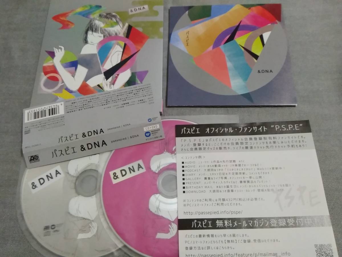 X116e 即決有 中古CD DVD付き初回限定盤 帯付き パスピエ 「&DNA」（アンドディーエヌエー） 4th Full Album _画像4