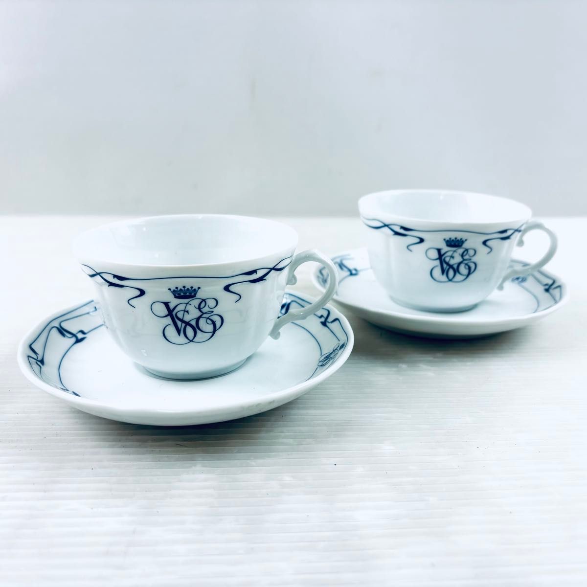 美品】リチャードジノリ オリエント急行 カップ&ソーサー 2客 美品】リチャードジノリ オリエント急行 カップ&ソーサー 2客