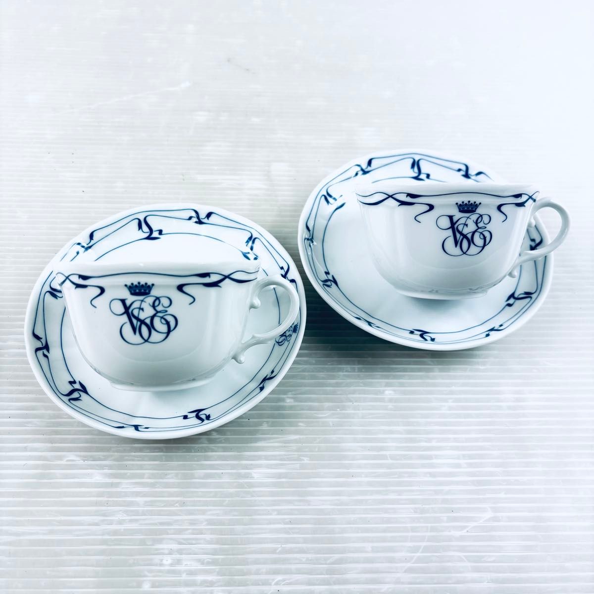 美品】リチャードジノリ オリエント急行 カップ&ソーサー 2客 美品】リチャードジノリ オリエント急行 カップ&ソーサー 2客