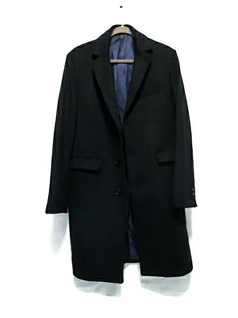  Comme Ca Ism Chesterfield coat dark blue navy black black coat jacket COMME CA ISM long 