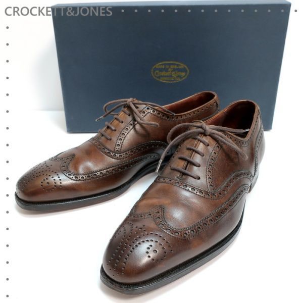 極美品 クロケットアンドジョーンズ CROCKETT&JONES レザー 極美品 クロケットアンドジョーンズ CROCKETT&JONES レザー