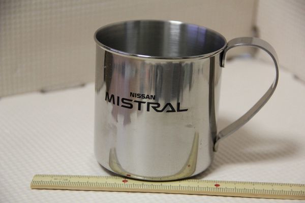 ステンレス製 ? NISSAN MISTRAL マグカップ 検索 日産 ミストラル マグ コップ 非売品 自動車 グッズ 企業物 ノベルティ アウトドア