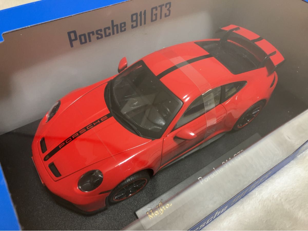 MAISTO 1/18 PORSCHE 911 992 GT3 レッド ポルシェ マイスト ミニカー 