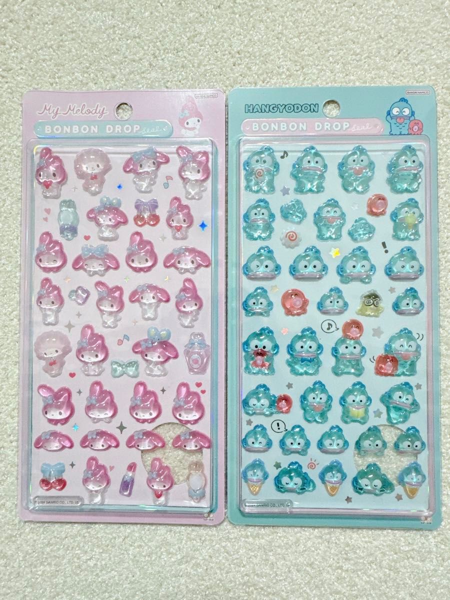 大人気セット ボンボンドロップシール サンリオシリーズ♡ 【新品 未使用】 サンリオ ボンボンドロップシール 2点セット】大人気