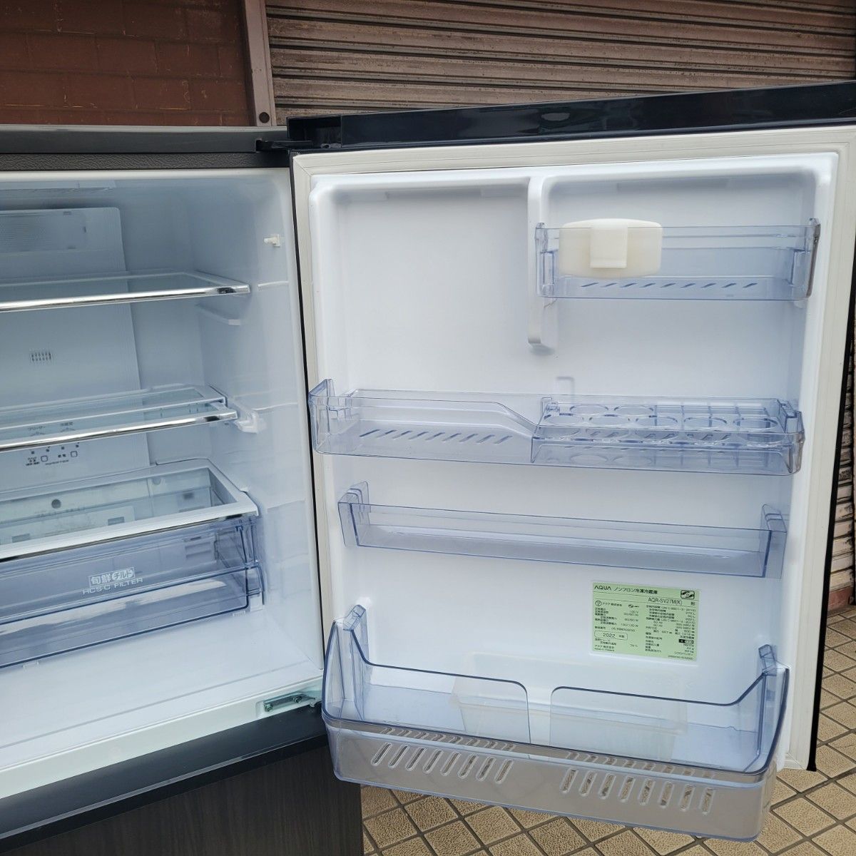 年式2022 AQUA 冷蔵庫(272L・右開き 自動製氷機 3ドア ウッド 年式2022 AQUA 冷蔵庫(272L・右開き 自動製氷機 3ドア ウッド