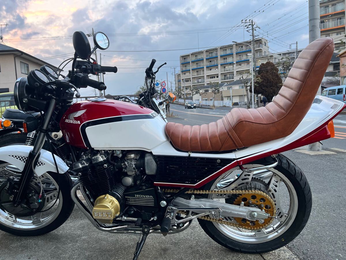 CBX400F 3段シート 純正シートベース 茶色 マーブル 当時物(検 CBX400F 3段シート 純正シートベース 茶色 マーブル 当時物(検
