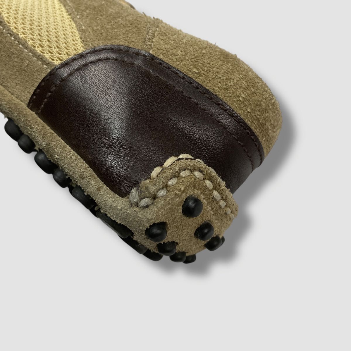 PRADA プラダ ドライビングシューズ レザー スウェード ベージュ PRADA プラダ ドライビングシューズ レザー スウェード ベージュ