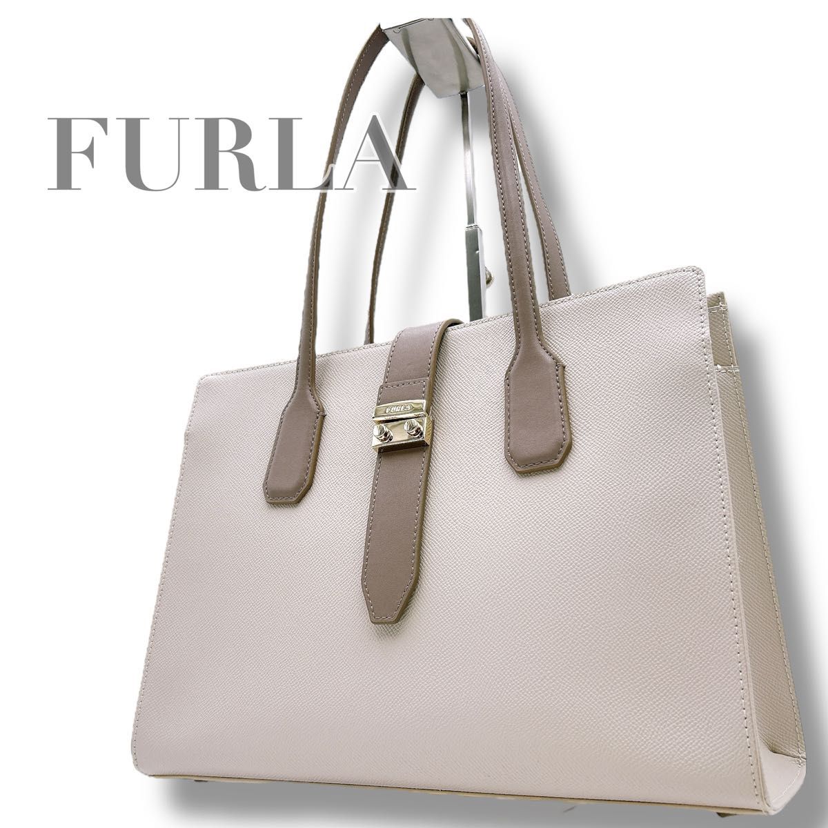 極美品 FURLA メトロポリス ハンドバッグ トートバッグ レザー 極美品 FURLA メトロポリス ハンドバッグ トートバッグ レザー