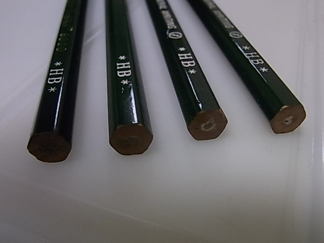 昭和レトロ 昔の三菱鉛筆9800 4本HB MITSU-BISHI 9800 GENERAL WRITING 送料120円の画像9