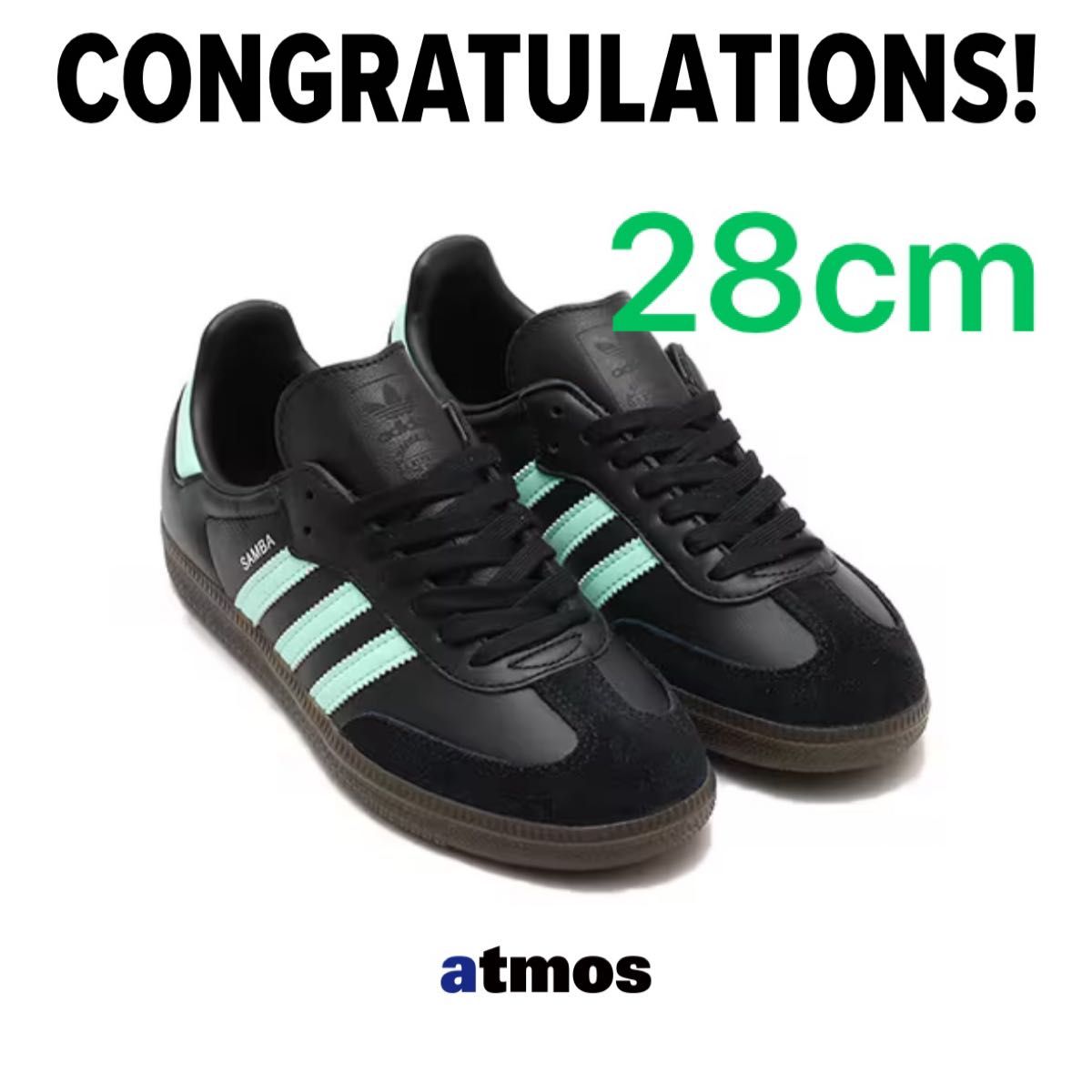 adidas SAMBA OG CORE BLACK/CLEAR MINT/GUM アディダス サンバ adidas SAMBA OG CORE BLACK/CLEAR MINT/GUM アディダス サンバ
