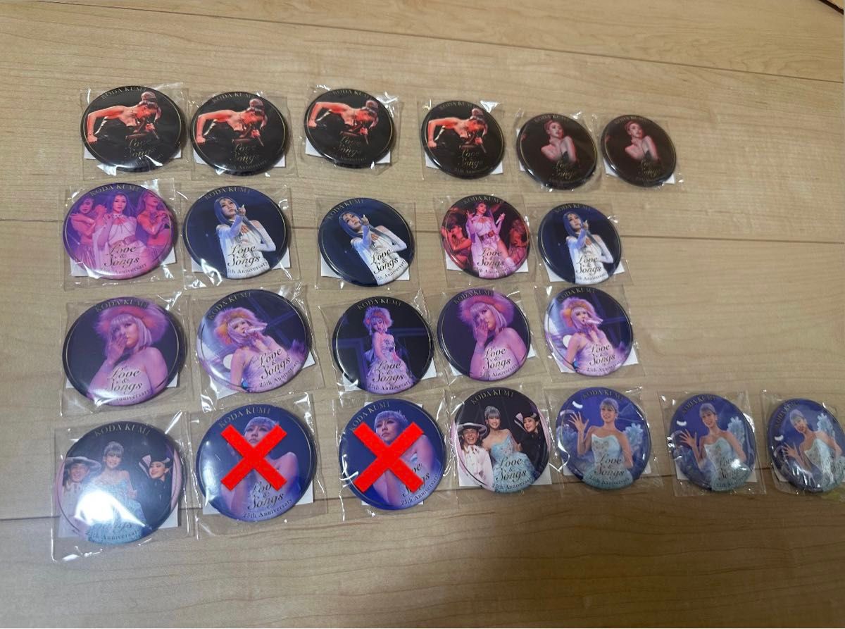 【バラ売り可!】倖田來未 ディナーショー 缶バッチ ばら売り可!】倖田來未 ディナーショー 缶バッチ タレントグッズ