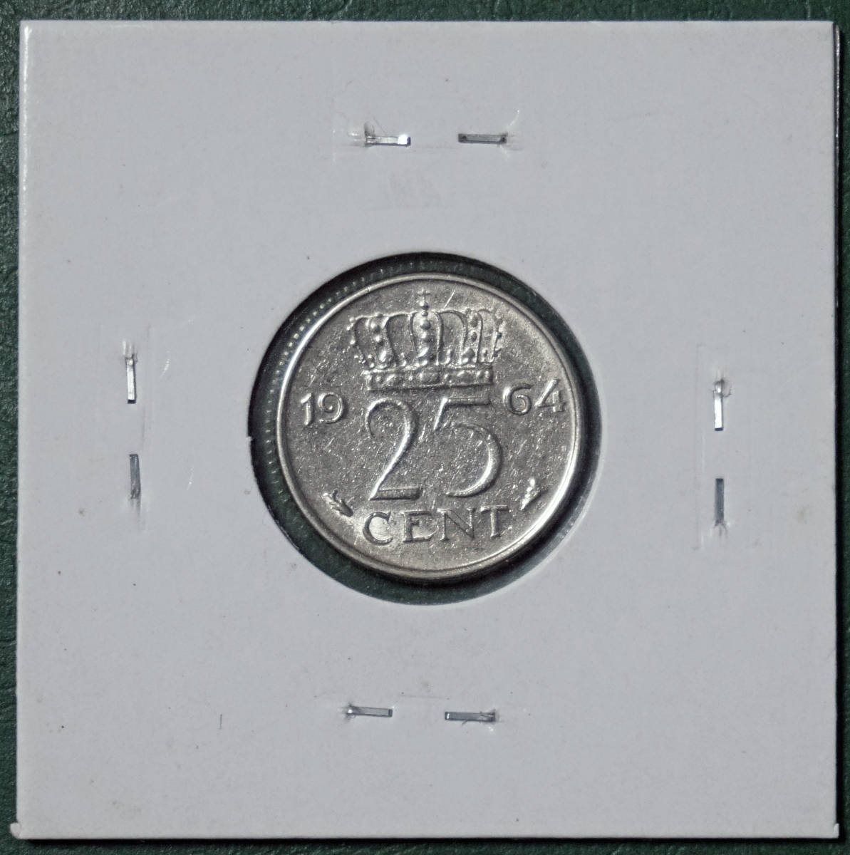 オランダ　25セント　1964年_画像2