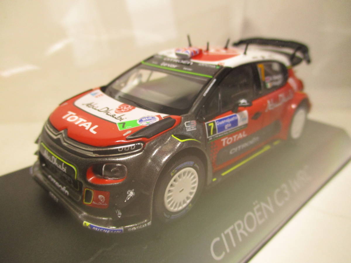 ★CITROEN★シトロエン C３　WRC　２０１７　７号車★ミニカー★ NOREVノレブ社製★赤・白・ガンメタ★新品・未使用品★１／４３スケール★_画像6