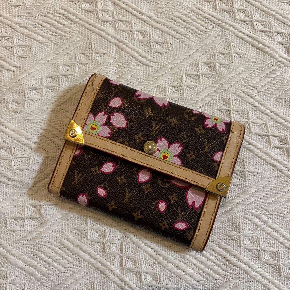LOUIS VUITTON モノグラム ポルトモネプラ 村上隆 ヴィトン 財布 LOUIS VUITTON モノグラム ポルトモネプラ 村上隆 ヴィトン 財布