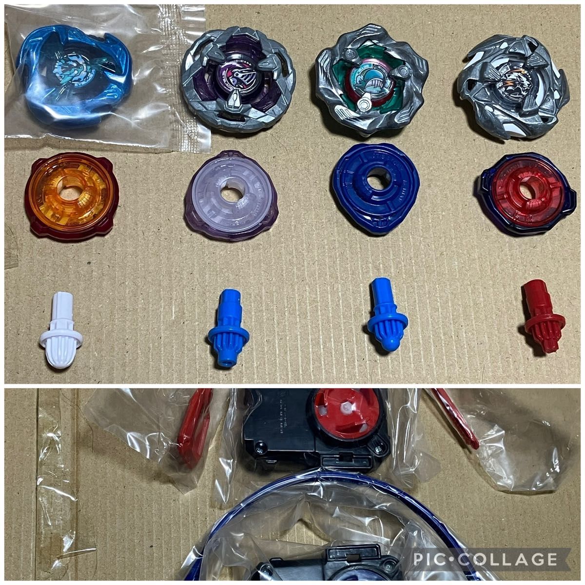 ベイブレードX 4セット+ランチャー2個 中古まとめ売り タカラ ベイブレードX 4セット+ランチャー2個 中古まとめ売り タカラ
