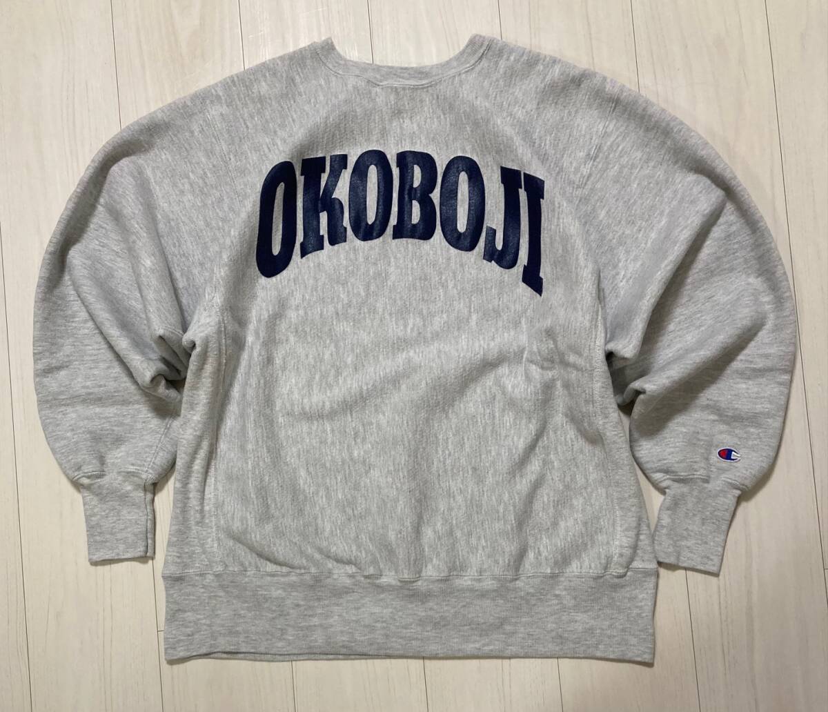 未使用!両面プリント!90s 刺繍タグ チャンピオン リバース 未使用!両面プリント!90s 刺繍タグ チャンピオン リバース