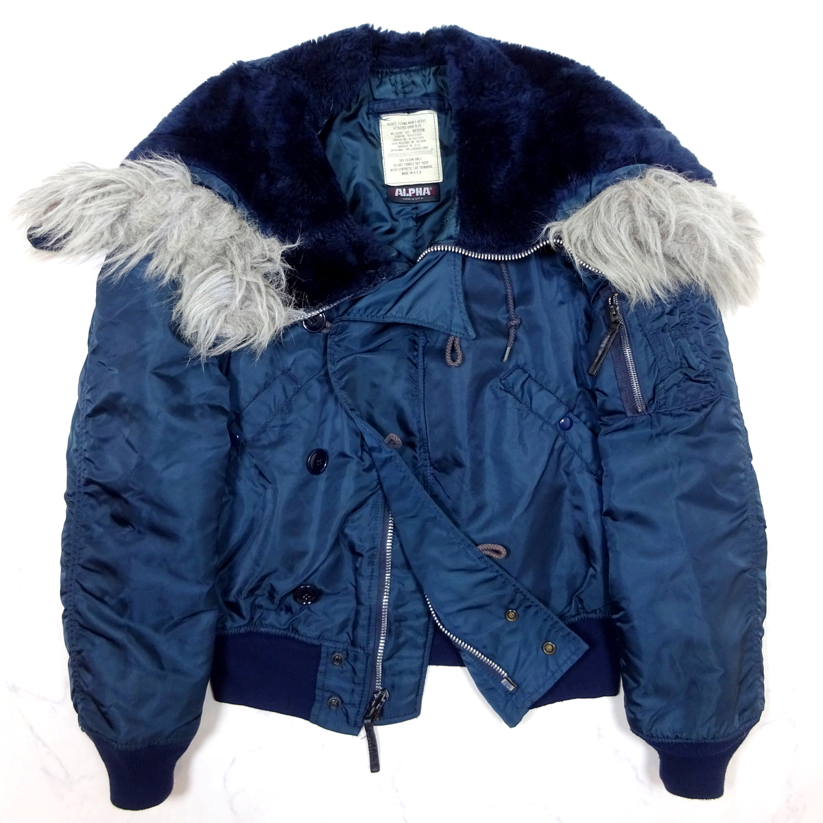 米国製 ALPHA INDUSTRIES N2B FLIGHT JACKET アルファ N2B 米国製 ALPHA INDUSTRIES N2B FLIGHT JACKET アルファ N2B