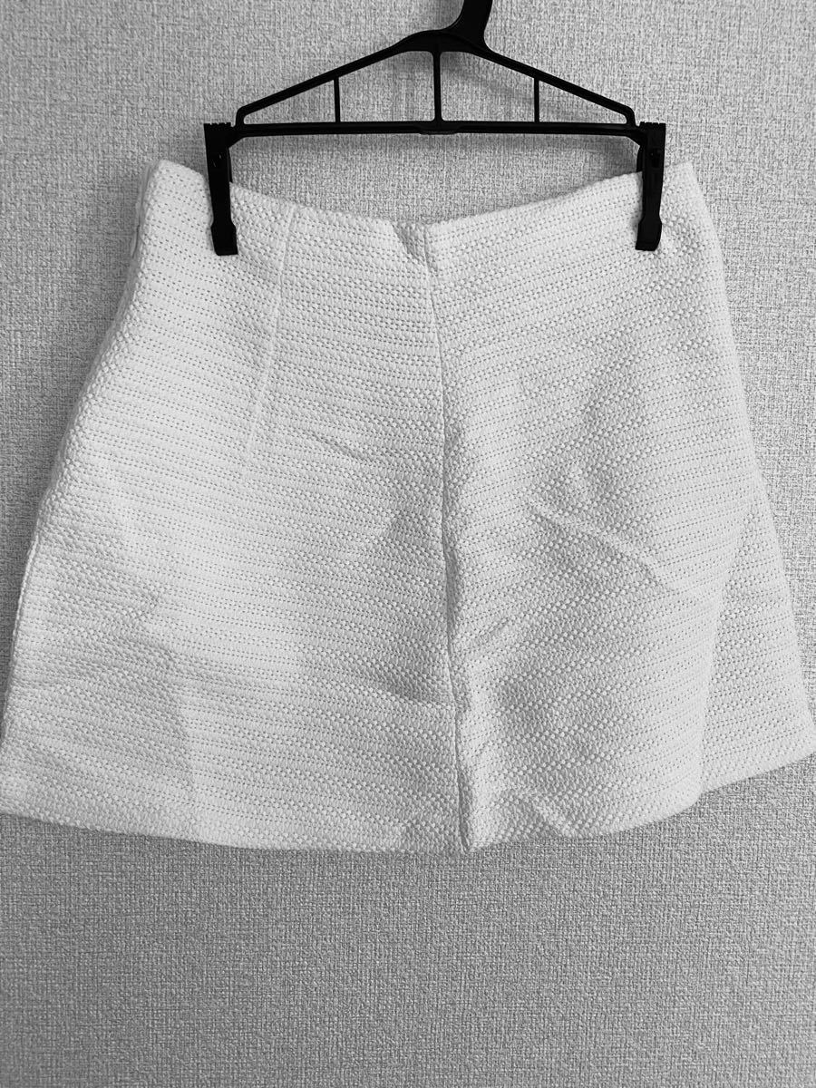 Paypayフリマ 白 ミニスカート Zara