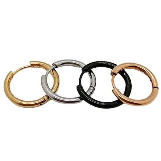 ピアス イヤリング シンプル 2個セット 【シルバー 20mm】 ステンレス 男女兼用 ユニセックス ピアス リング フープ お手入れ簡単 簡単