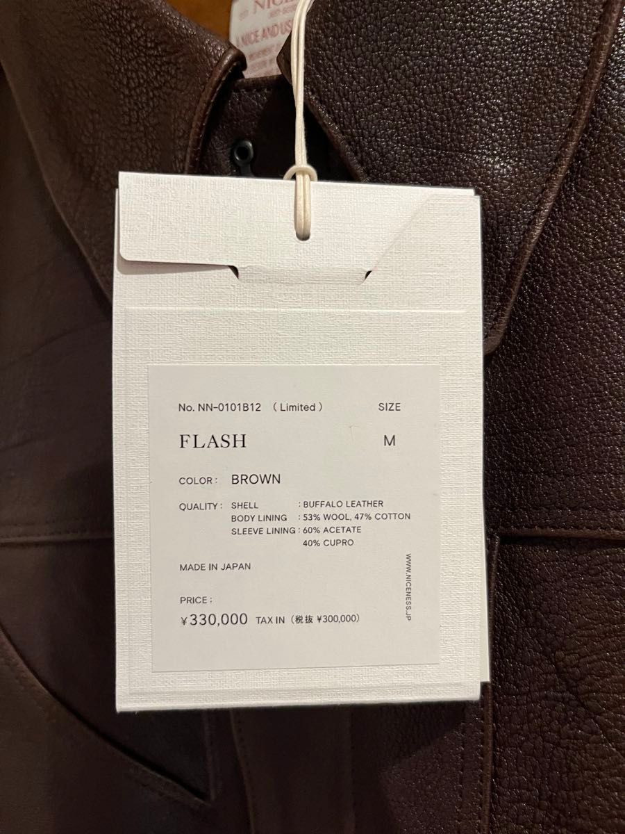 niceness ナイスネス FLASH フラッシュ バッファローレザー M niceness ナイスネス FLASH フラッシュ バッファローレザー M