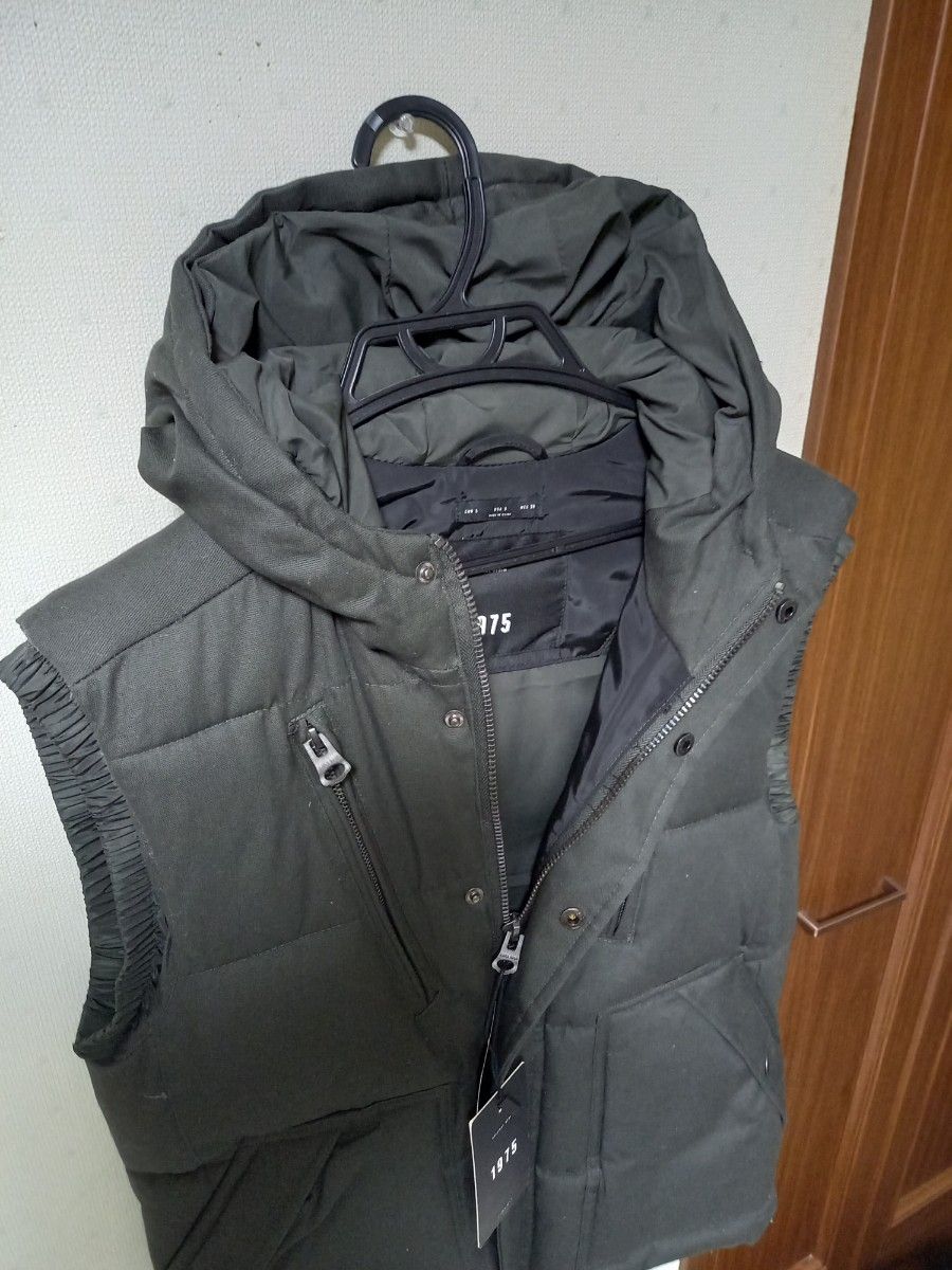 ZARA ダウンベスト 新品 タグ付 1975 Mex38 US S キャンバス ZARA ダウンベスト 新品 タグ付 1975 Mex38 US S キャンバス