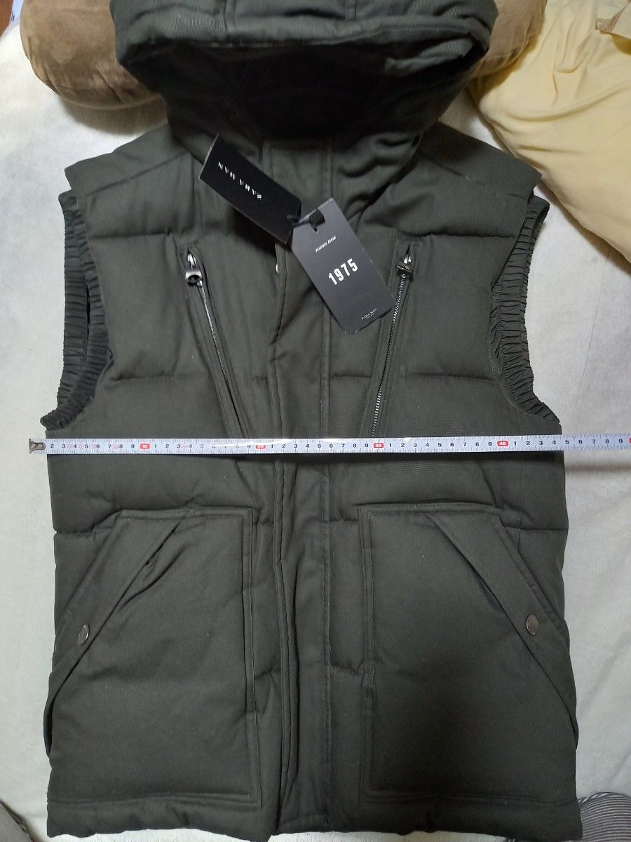 ZARA ダウンベスト 新品 タグ付 1975 Mex38 US S キャンバス ZARA ダウンベスト 新品 タグ付 1975 Mex38 US S キャンバス