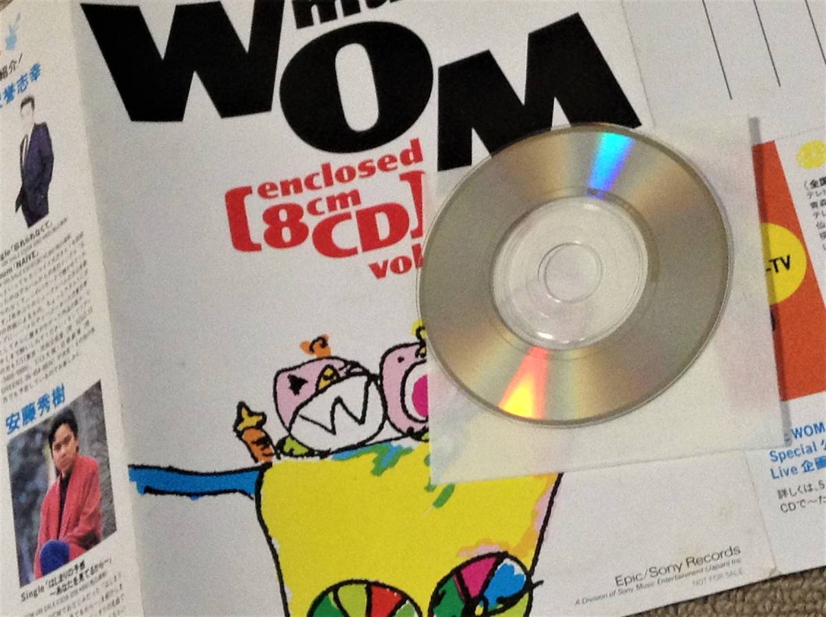'92年8cm CDS付きカタログ誌「WOM」創刊号 Chara,小川美潮,大沢誉志幸_画像4