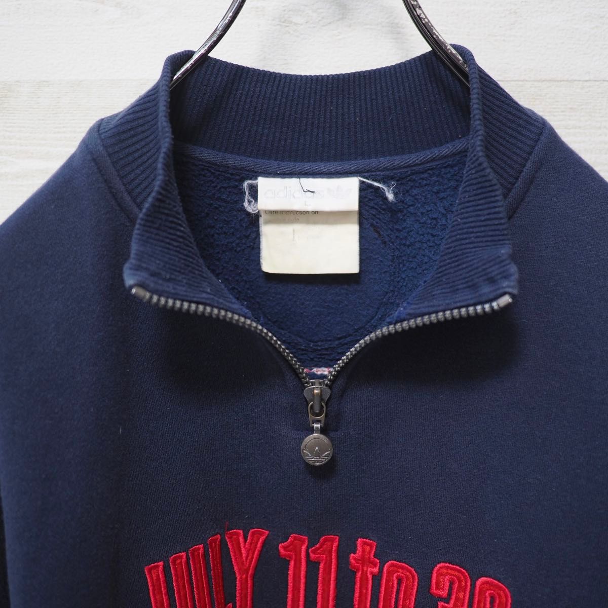 80's Adidas 1966イングランドW杯 ハーフジップスウェット-L 80's Adidas 1966イングランドW杯 ハーフジップスウェット-L