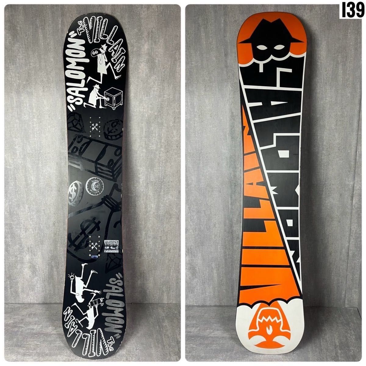 SALOMON サロモン VILLAN 147cm メンズスノーボード3点セット SALOMON サロモン VILLAN 147cm メンズスノーボード3点セット