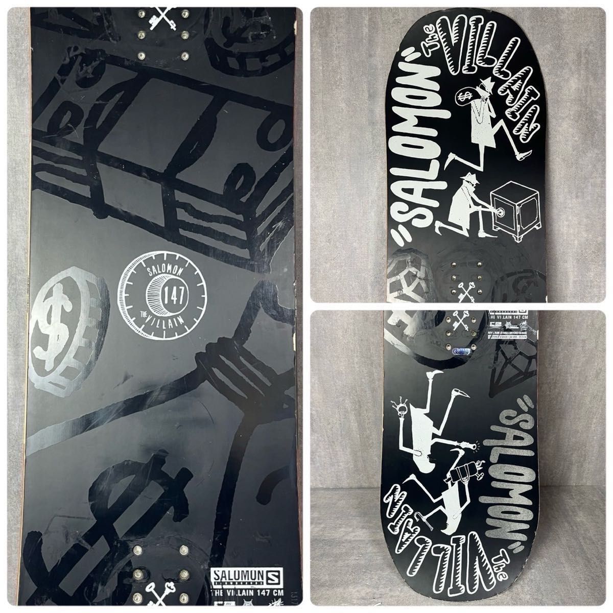 SALOMON サロモン VILLAN 147cm メンズスノーボード3点セット SALOMON サロモン VILLAN 147cm メンズスノーボード3点セット