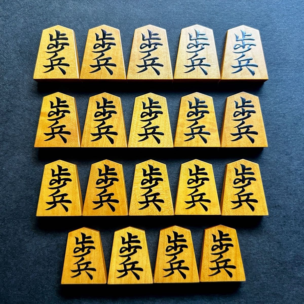 良品 】 錦旗書 越山作 本黄楊 41枚 あまり歩1/専用桐平箱付き 良品 】 錦旗書 越山作 本黄楊 41枚 あまり歩1/専用桐平箱付き