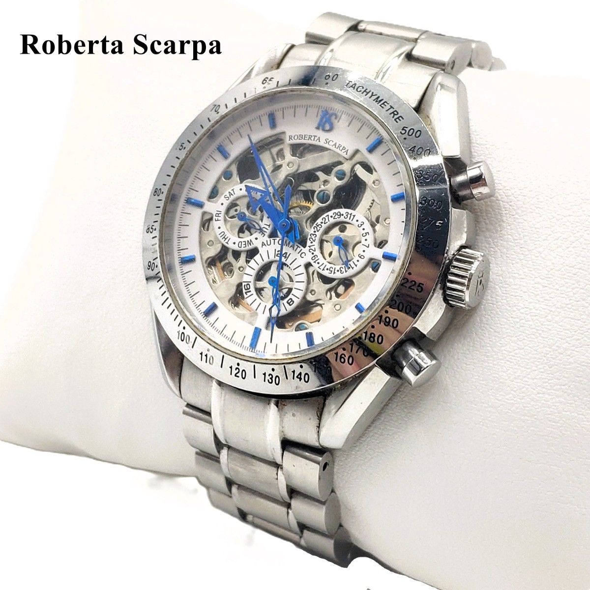 買得 希少 Roberta Scarpa スケルトン 自動巻腕時計 RS-6023 腕時計 その他