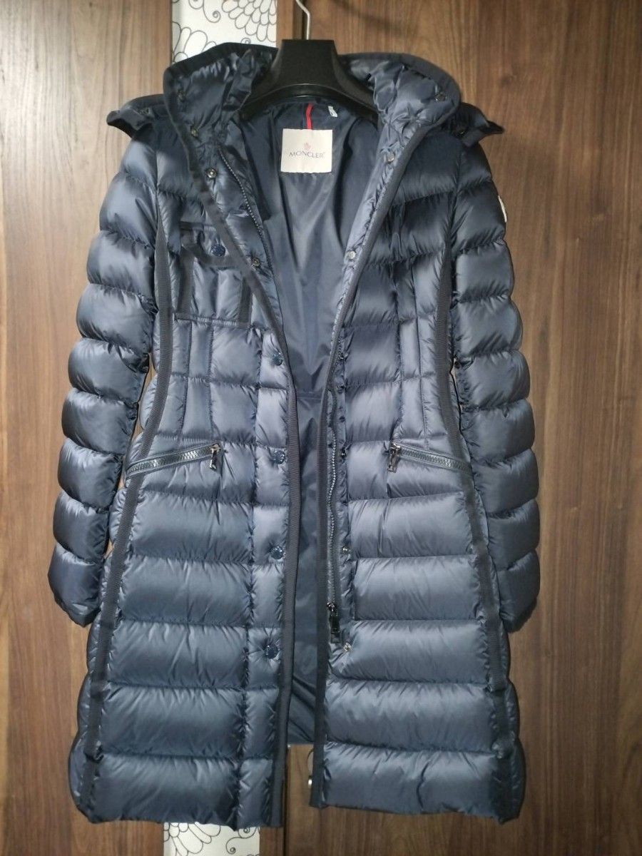 モンクレール MONCLER HERMINE エルミンヌ ネイビー ダウン サイズ0 QR照合済