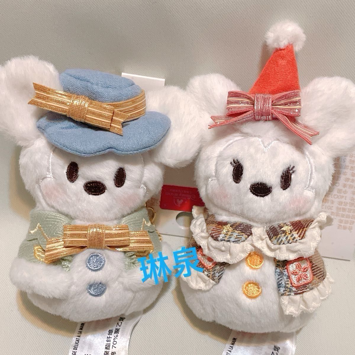 上海ディズニー ミッキー ミニー 雪だるま ぬいぐるみ 上海ディズニー ミッキー ミニー 雪だるま ぬいぐるみ