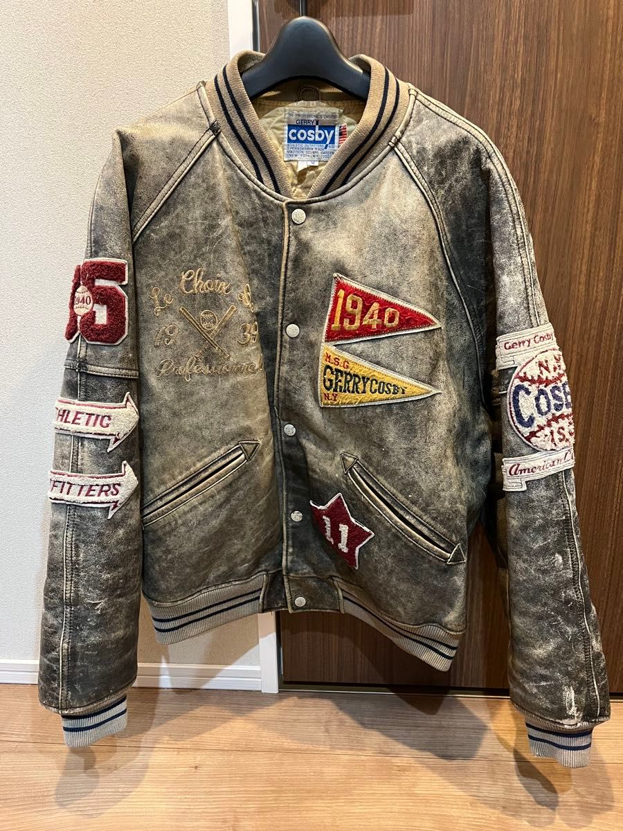 GERRY Cosby 90s ビンテージ レザー ジャケット スタジャン M GERRY Cosby 90s ビンテージ レザー ジャケット スタジャン M
